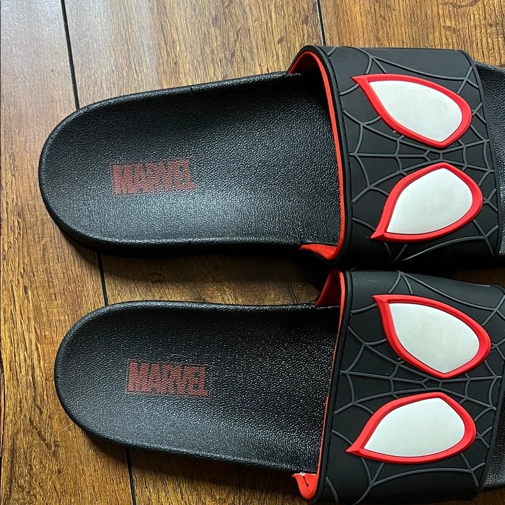 Marvel Spider-Man Black and Red Kids Sandals